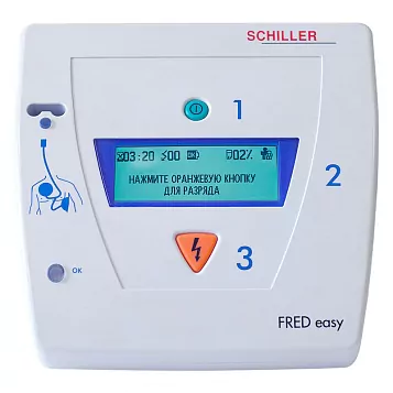 Дефибриллятор с голосовыми подсказками для неподготовленных лиц Schiller FRED easy